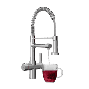 Handheld, Flexible Spout 3-in-1 Instant Boiling Water Tap - Polished Chrome